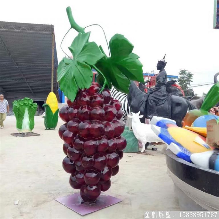 玻璃鋼仿真葡萄雕塑 (2)